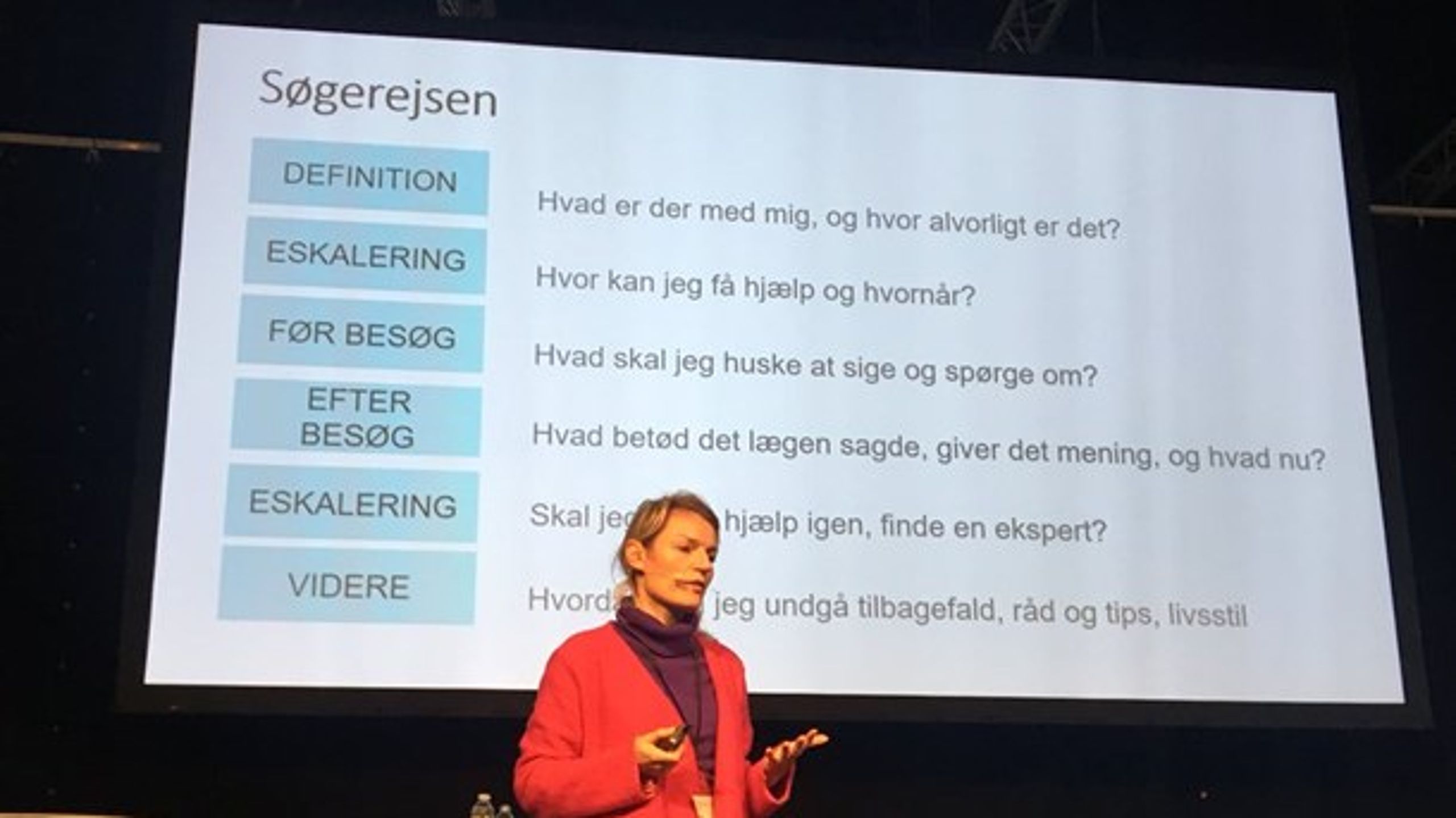Christine Sørensen, politisk chef for Google i Danmark og Norge, deltog tirsdag på konferencen 'Mange sandheder om sundhed'.