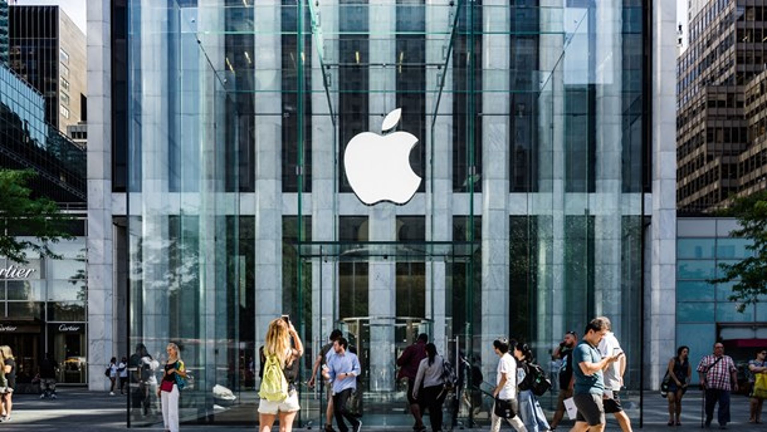 Apples 'flagship store' på Fifth Avenue i New York.