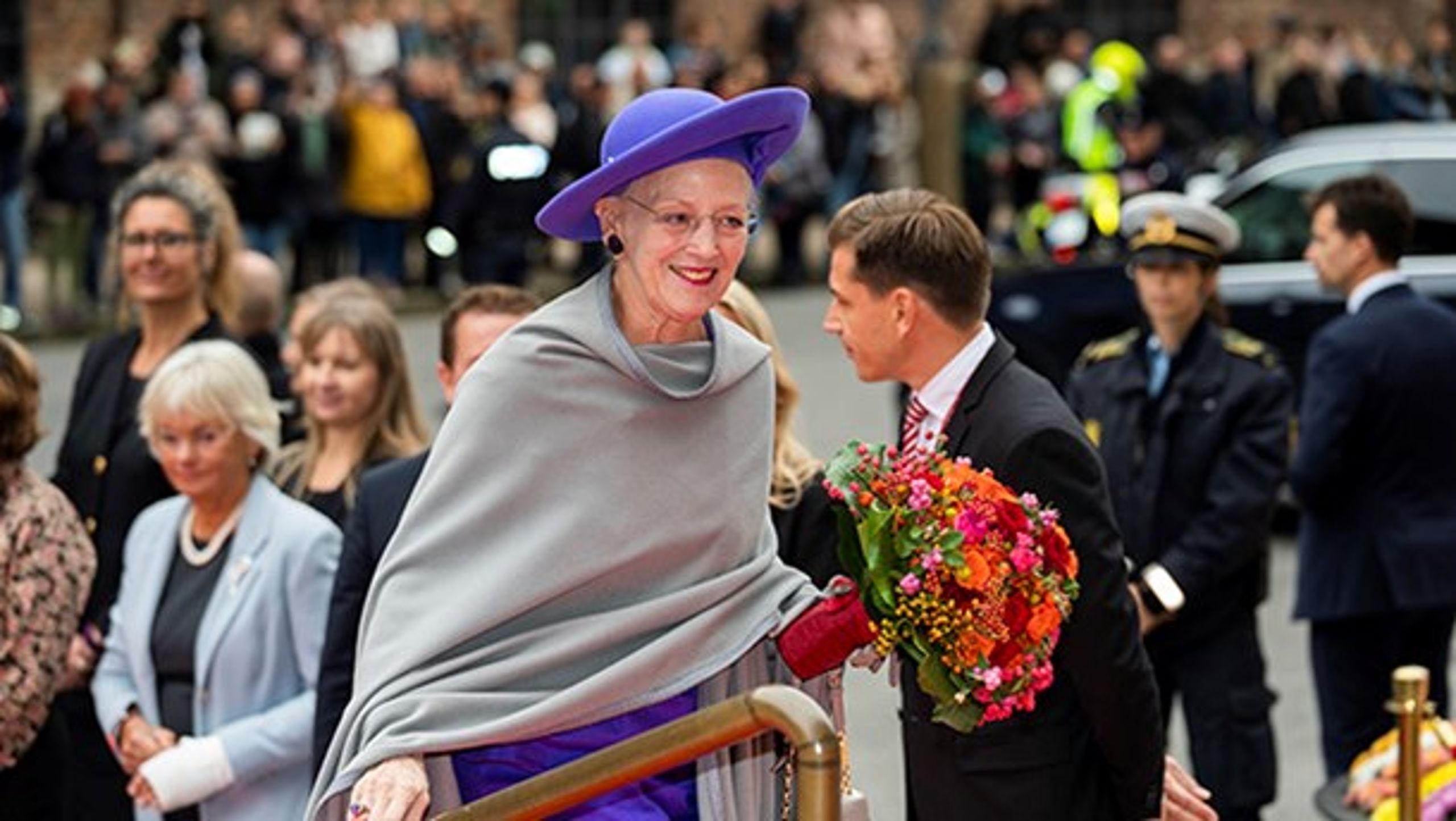 Dronningen ankommer til Christiansborg i forbindelse med Folketingets åbning tidligere på måneden.