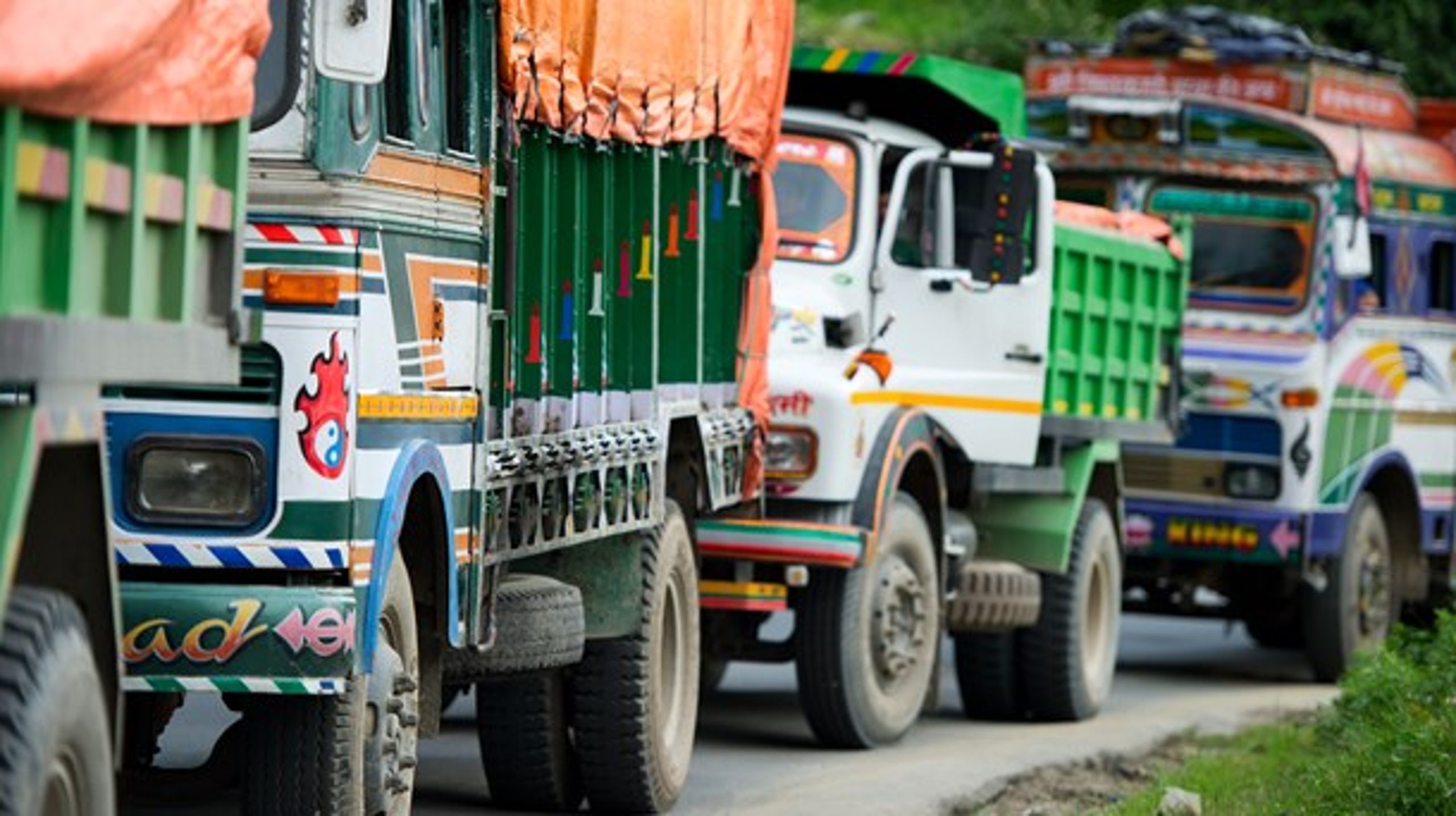 Indien forventer at tre-doble den tunge trafik - brint skal gøre væksten grønt